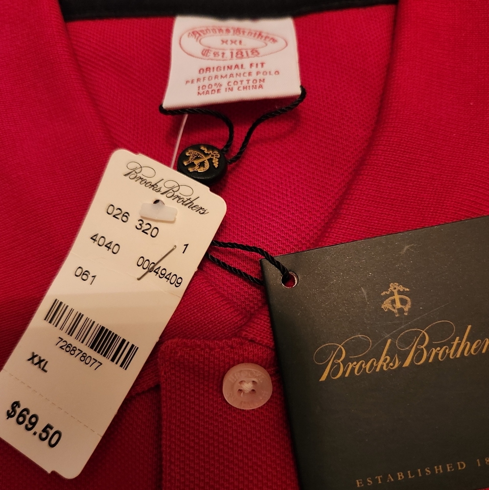 NWT Brooks Brothers men's polo, XXL
